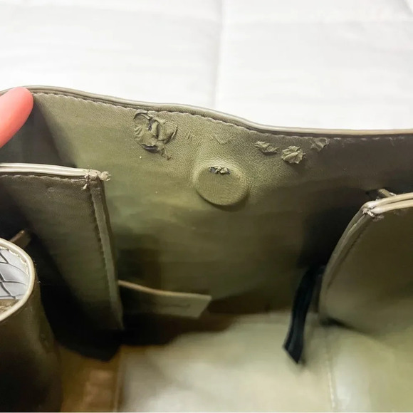 Free People Aster Green Crocodile Crossbody Purse - Picture 6 of 7